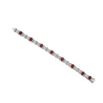 16.32ct Oval Ruby & Baguette Diamond Bracelet