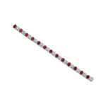 19.61ct Oval Ruby & Marquise Diamond Bracelet