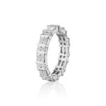 Baguette & Round Diamond Eternity band
