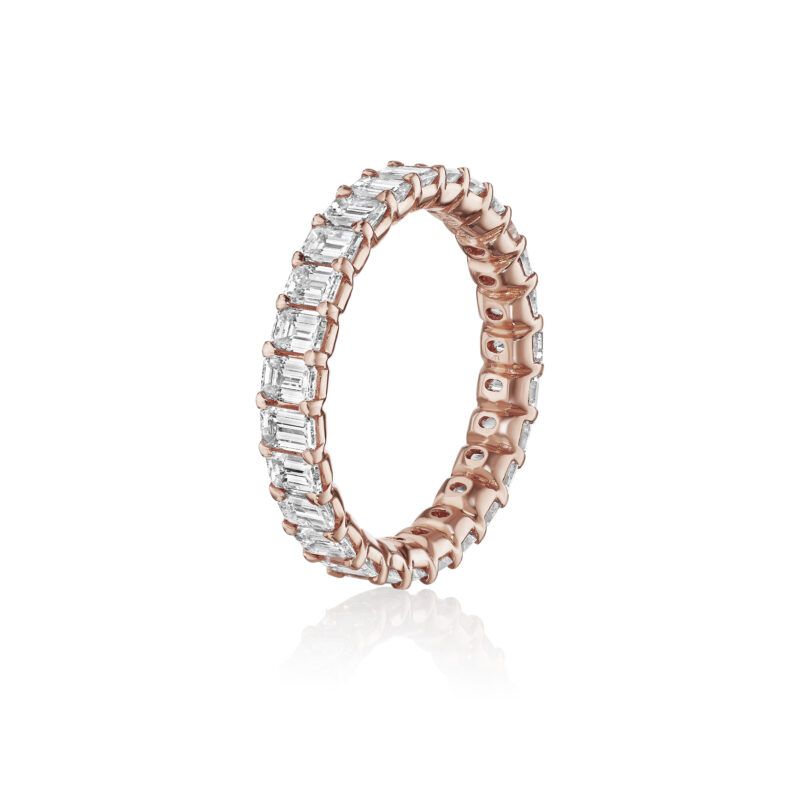 Emerald Cut Eternity Band