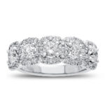 New York Dreams® Round Diamond Band with Cushion Shaped Halo