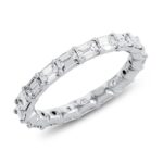 East To West Emerald Cut Diamond Eternity Band – 2.00ctw