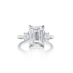 Petite PT 3 Stone Trapezoid Diamond Ring