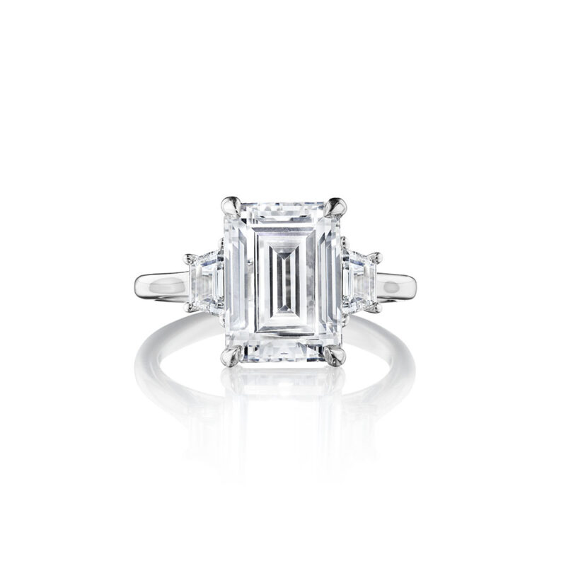 Petite PT 3 Stone Trapezoid Diamond Ring