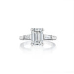 Emerald & Baguette Diamond Ring
