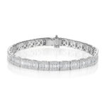 5.65ctw Baguette & Round Diamond Bracelet
