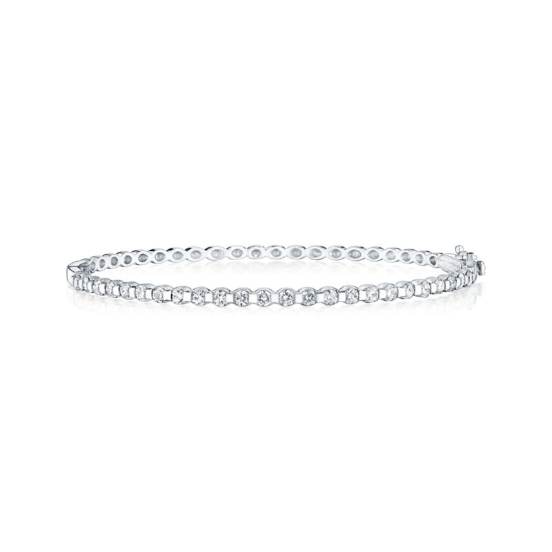 Round Diamond Bangle