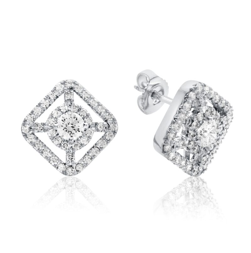 Round Diamond Earrings