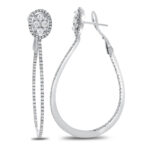 Oval Shaped Hoop Earrings