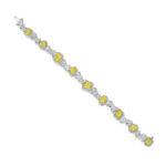 19.37ct Mixed Shape Fancy Yellow & White Diamond Bracelet