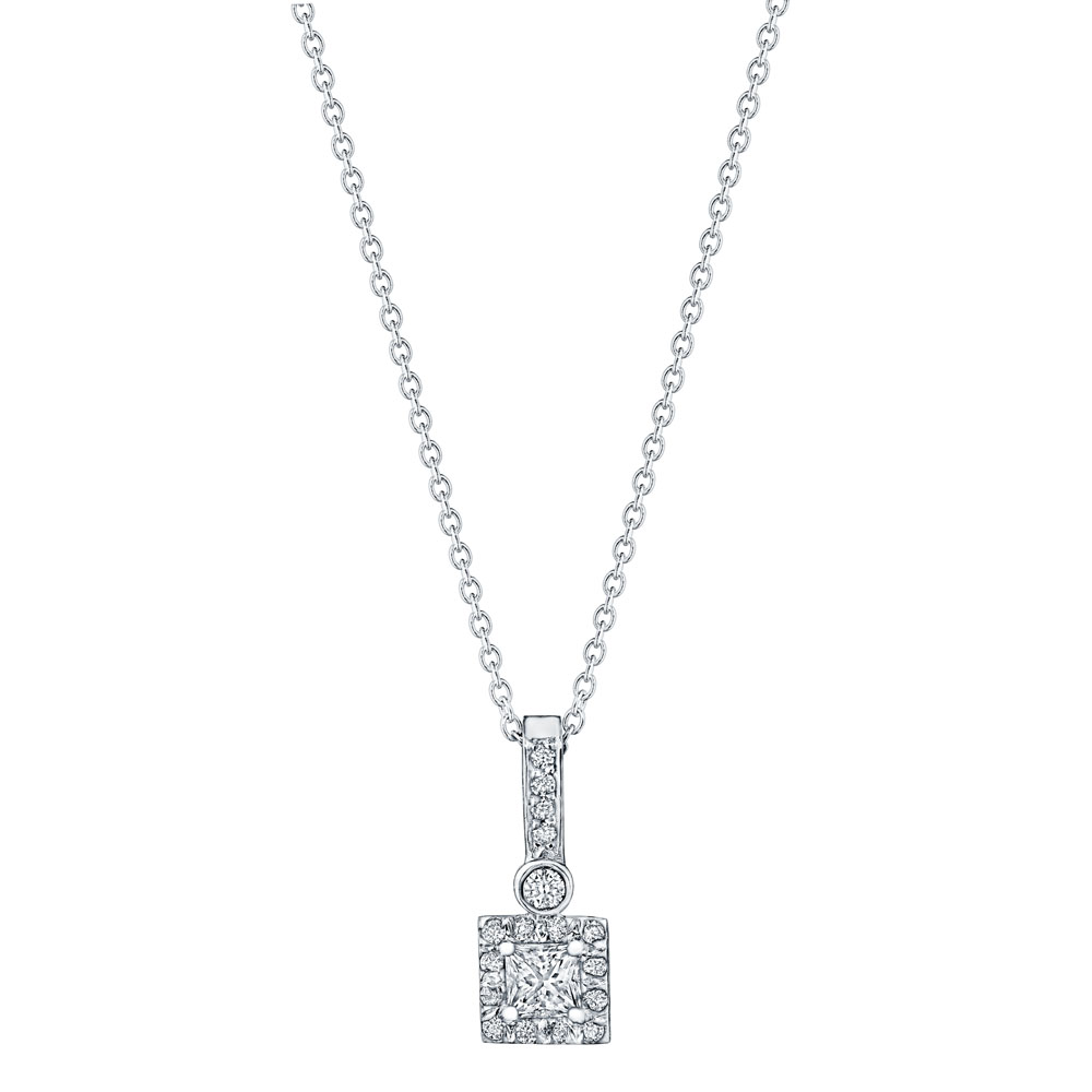 Diamond Princess Cut Pendant – SES Creations