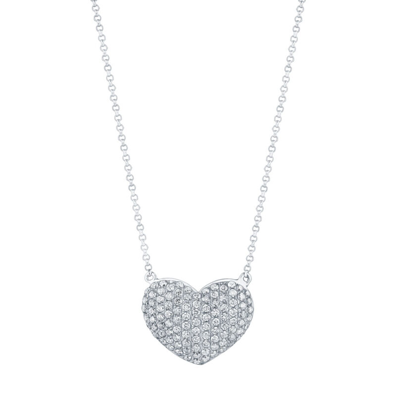 Diamond Pave Heart Pendant