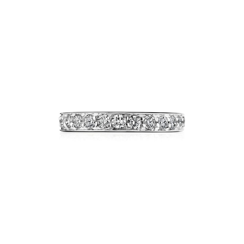 Perfect Twogether® Round Diamond Pavé Band