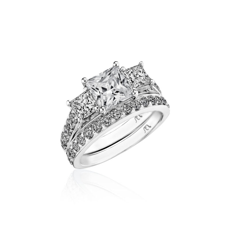 Perfect Twogether® Round Diamond Pavé Band
