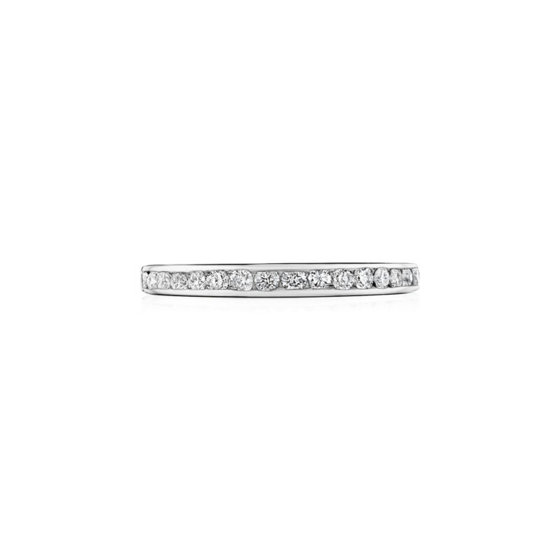 Perfect Twogether® Round Diamond Channel Set Band
