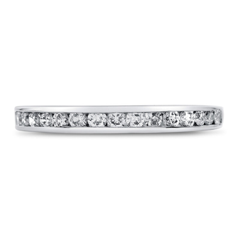Perfect Twogether® Round Diamond Channel Set Band