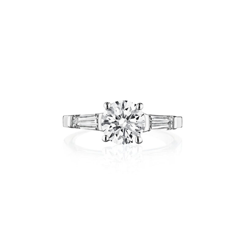Perfect Twogether® 3 Stone Tapered Baguette Diamond Ring
