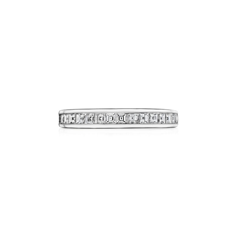 Perfect Twogether® Square Cut Diamond Channel Set Band