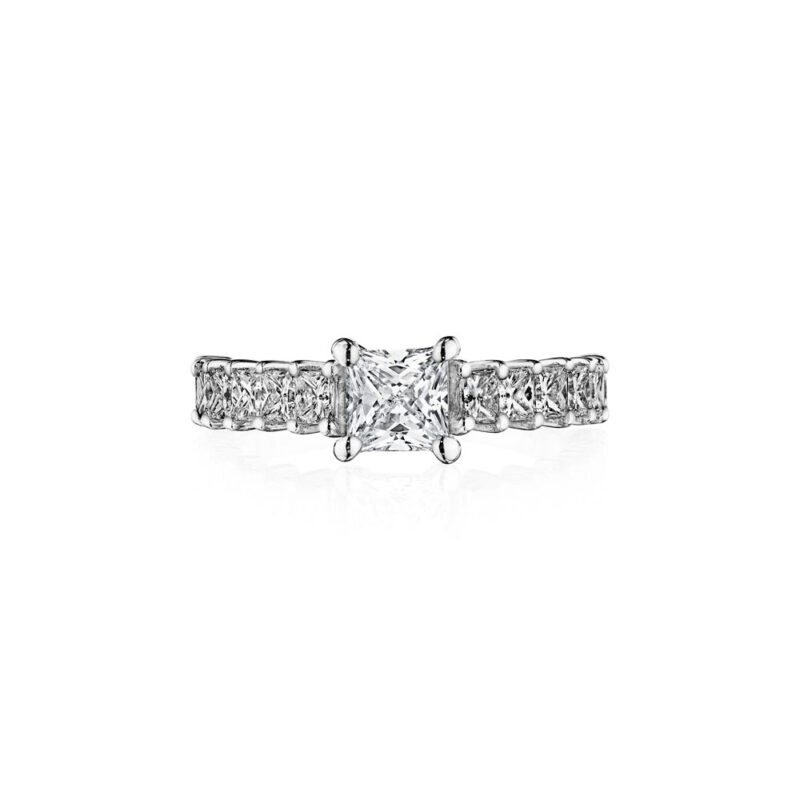 Perfect Twogether® Princess Cut Diamond Shared Prong Engagement Ring