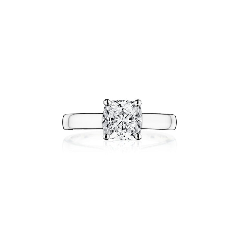 Perfect Twogether® Classic Cushion Cut Solitaire Ring